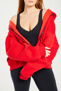 Boyfriend Zip Up Ruby