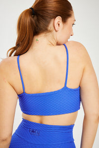 Croco Skin Bralette Ocean