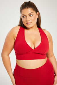 Super Stretch Plunge Bra True Red