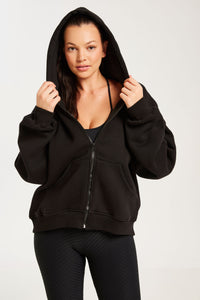 Boyfriend Zip Up Black