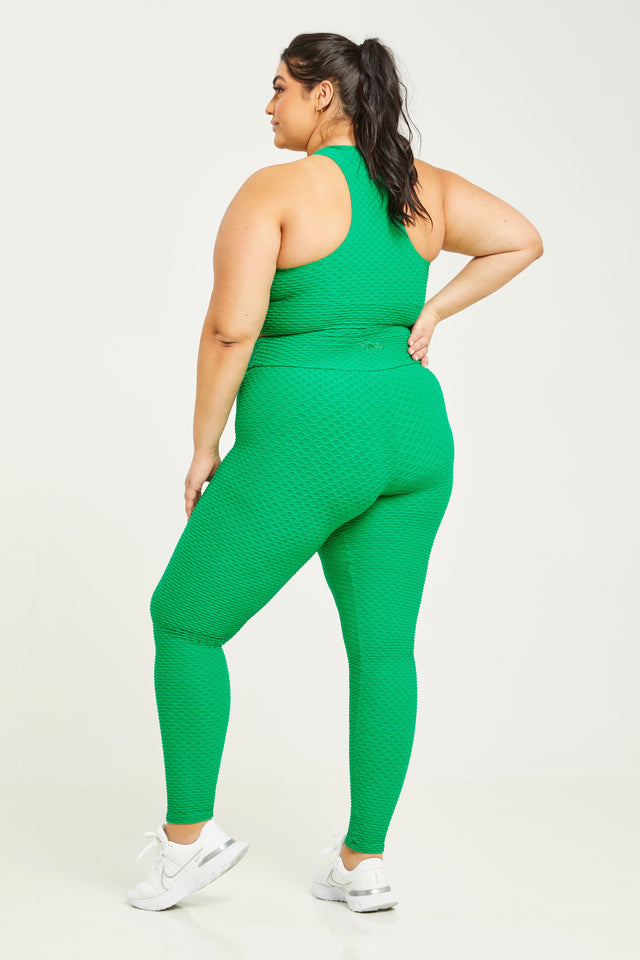 Morgan Tights - Green  Outfits with leggings, Skin tight leggings