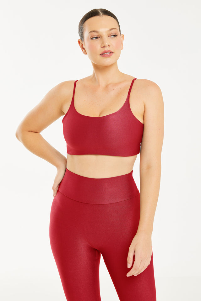 Hi-Shine Sculpting Bralette Ruby