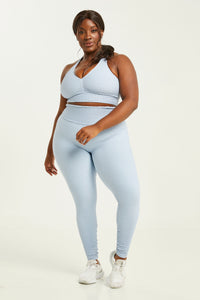 Croco Skin Leggings Something Blue