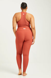 Croco Skin Leggings Terracotta (FINAL SALE)