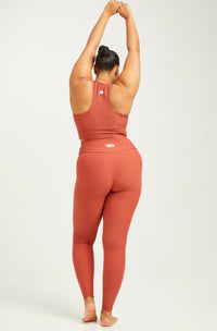 Croco Skin Leggings Terracotta (FINAL SALE)