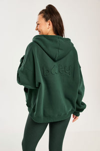 Boyfriend Zip Up Forest Green