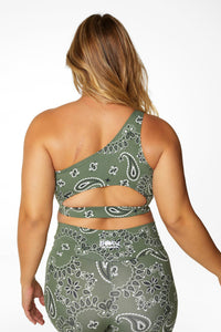 Bandana One Shoulder Top Evergreen (FINAL SALE)