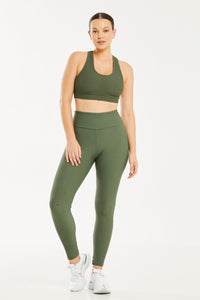 Croco Skin Leggings Evergreen (FINAL SALE)