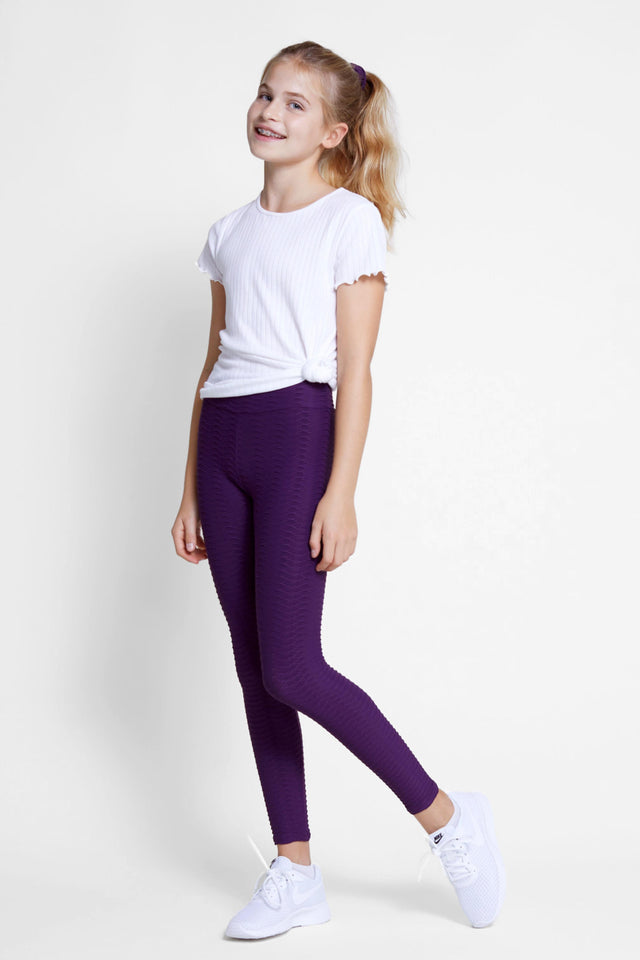 Girls' Purple Leggings & Pants