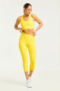 Croco Skin Cropped Leggings Sol