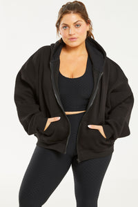 Boyfriend Zip Up Black