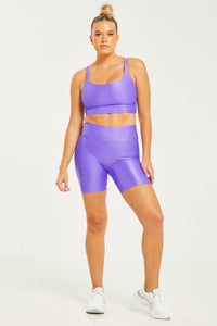 Hi-Shine Bike Shorts Violet