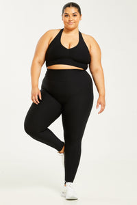 Croco Skin Leggings Black