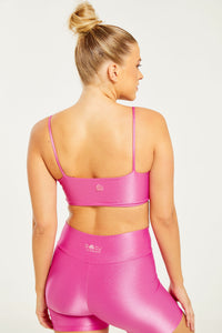 Hi-Shine Sculpting Bralette Hot Pink