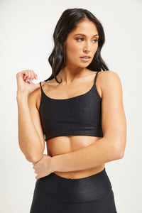 Hi-Shine Sculpting Bralette Black