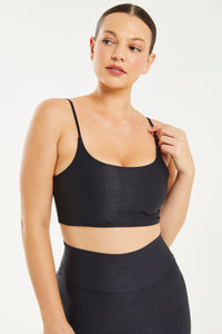 Hi-Shine Sculpting Bralette Black