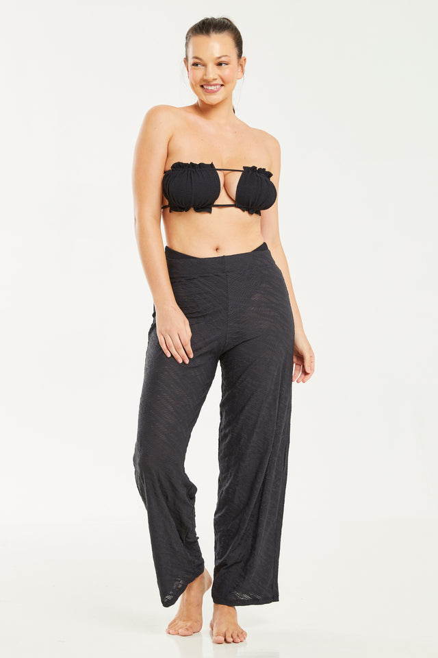 Final Sale Cove Pants - Black Crochet - Mermaids Swimwear