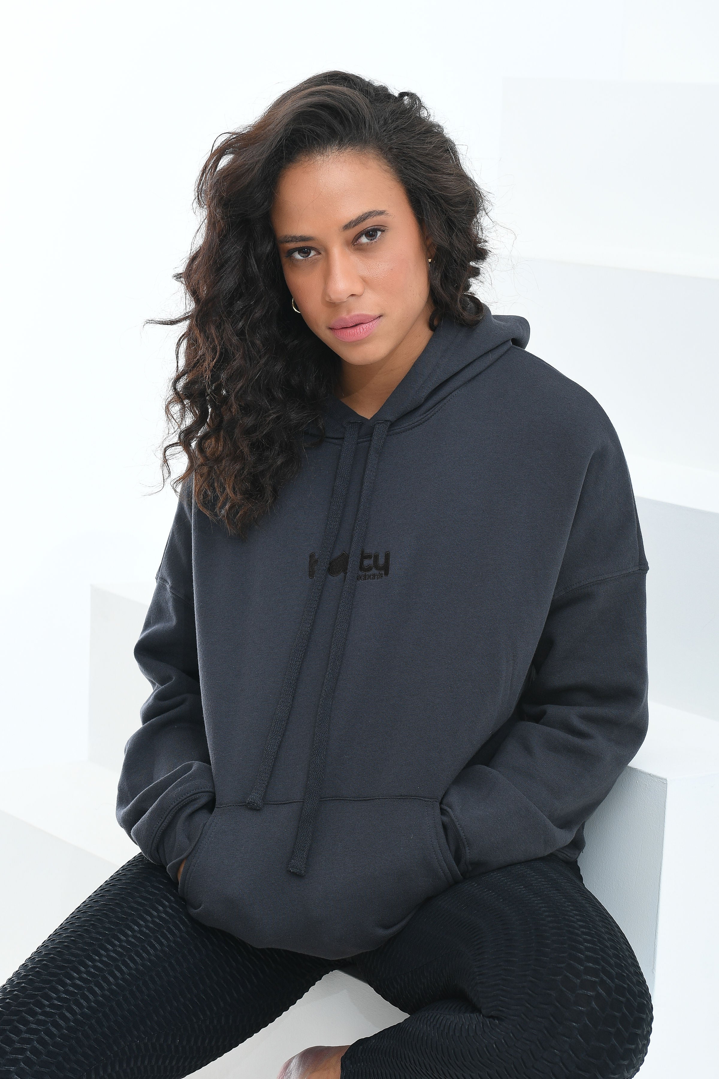 Oversized Booty Hoodie Charcoal