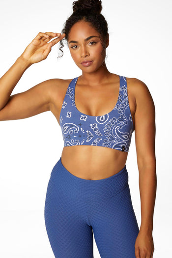 Bandana Effortless Top Indigo (FINAL SALE)