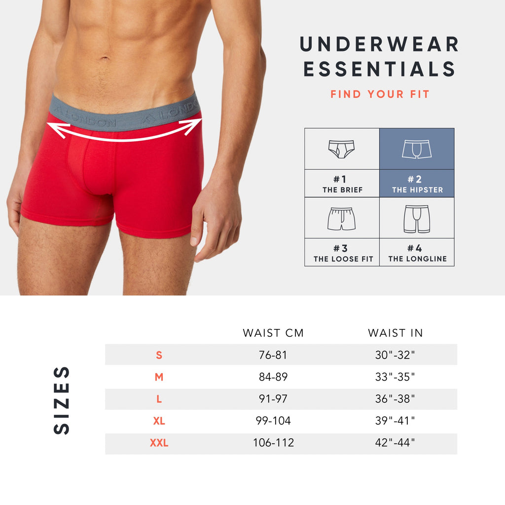 Size Chart  Tagless Boxers – FM London