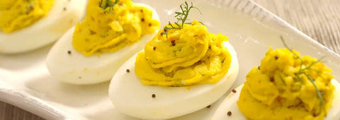 DEVILED EGGS WITH CHOPPED PICKLED HERRING