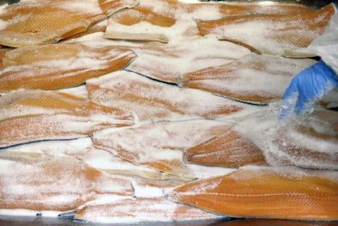 Salted smoked salmon