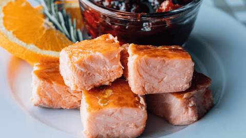 SPICED CRANBERRY HOT SMOKED SALMON