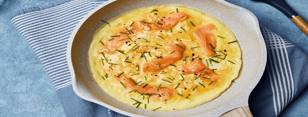 smoked salmon omelette