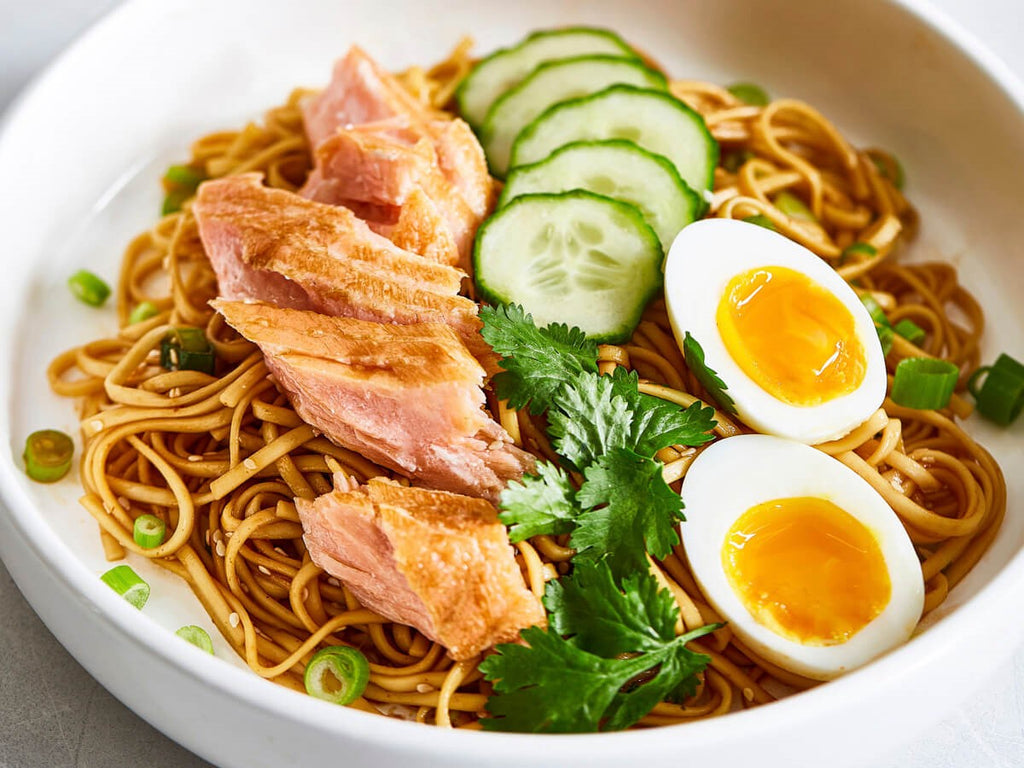 hot smoked salmon ramen