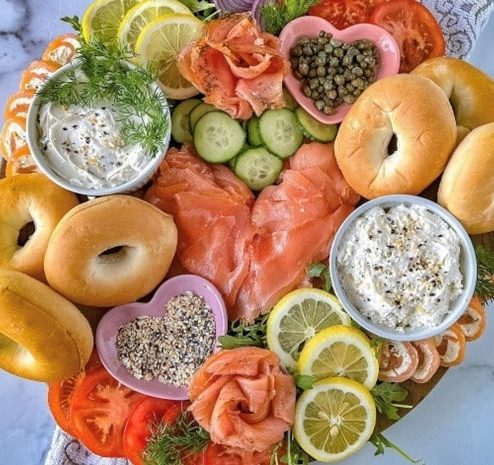 smoked salmon brunch board