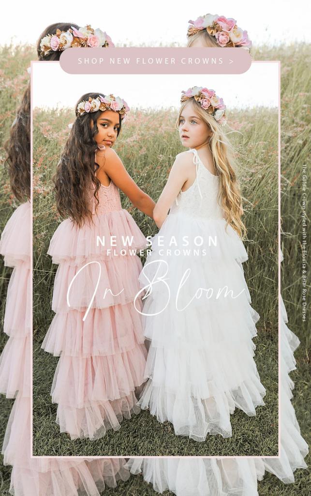 Flower Crown and Flower Girl Dresses