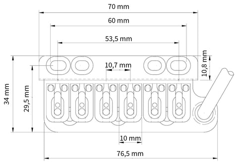 vega trem measurements to scale