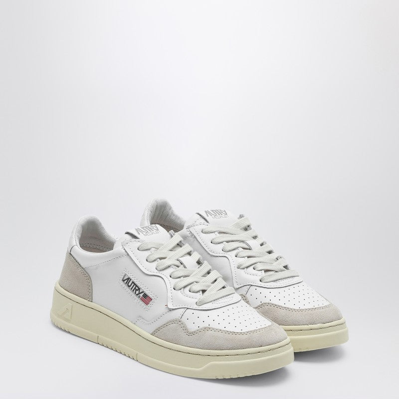 White Leather Medalist Low-top Sneakers
