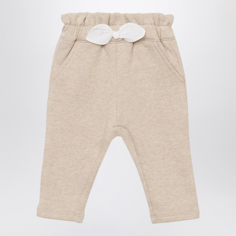 Beige Cotton Trousers