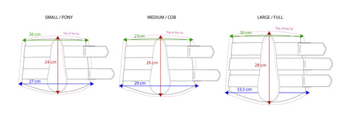 Equestrian Stockholm Brushing Boots Size Guide