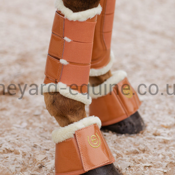Equestrian Stockholm Brushing Boots - Bronze Gold-Brushing Boots-Equestrian Stockholm-Small-Bronze Gold-The Yard