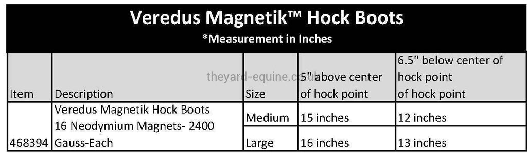 veredus magnetic hock boots