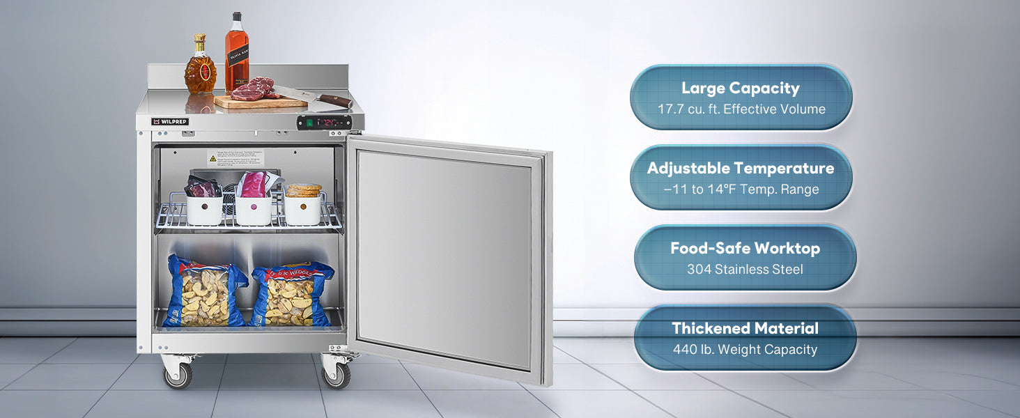 Key Specifications for Commerical Worktop Freezers and Refrigerators