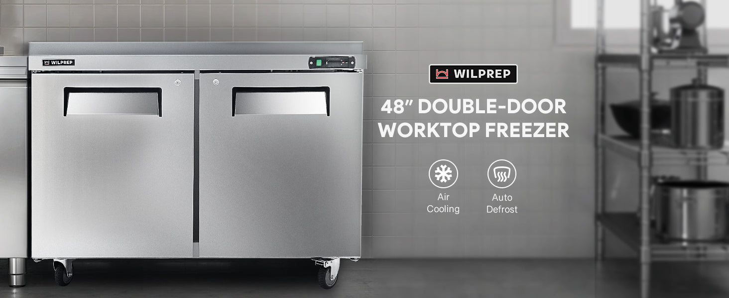 Wilprep 48-inch commercial undercounter freezer