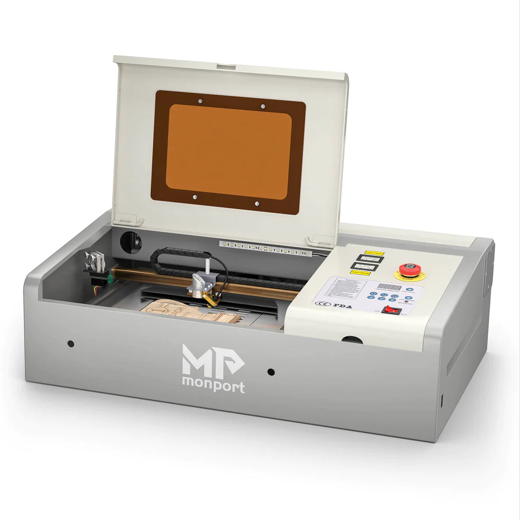 Monport 40w Red Dot 8 X 12 Co2 Laser Engraver And Cutter — Laser Cut Depot