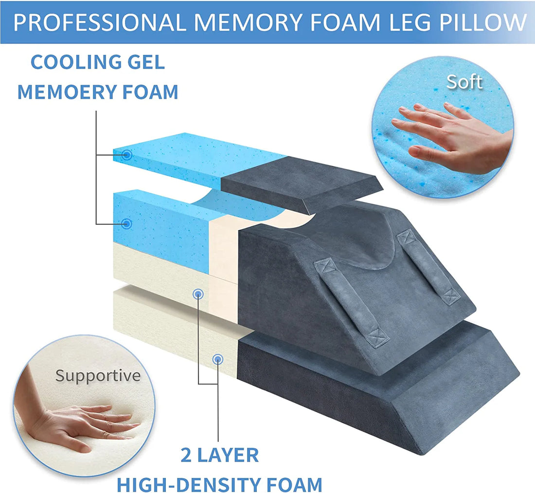 Gel Cooling Orthopedic Leg Pillow Memory Foam Pregnant Women Knee