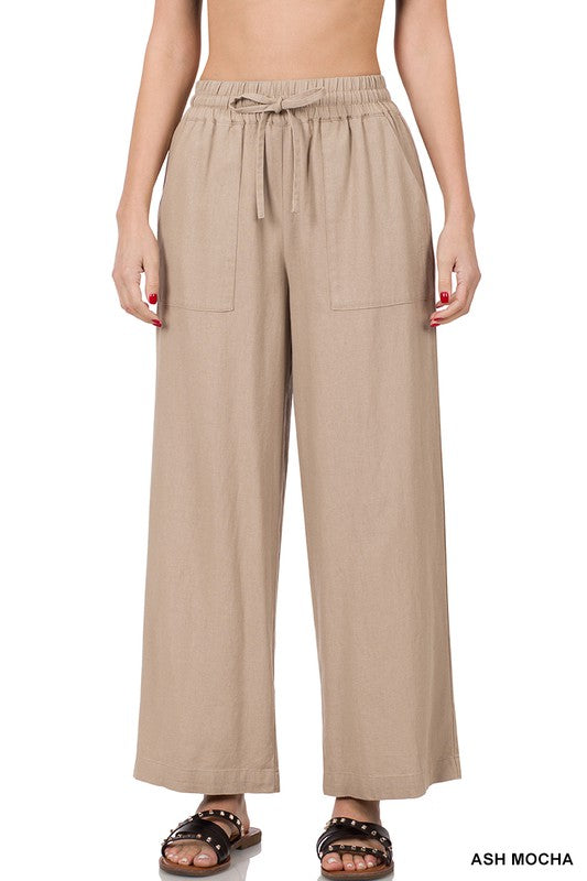 Zenana Linen Pants - Plus Size Pants - Z Clothing Co.