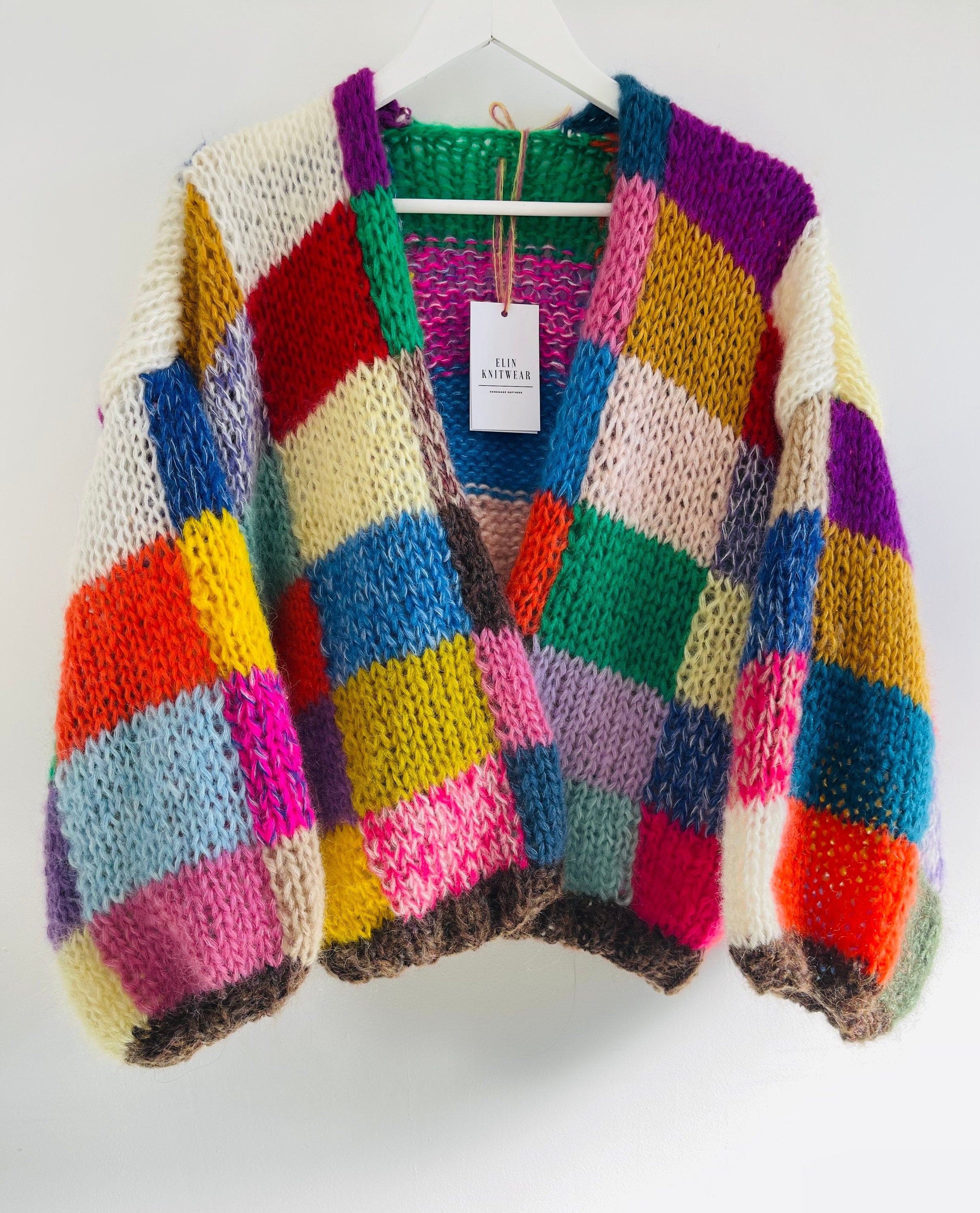 Supreme patchwork mohair cardigan-