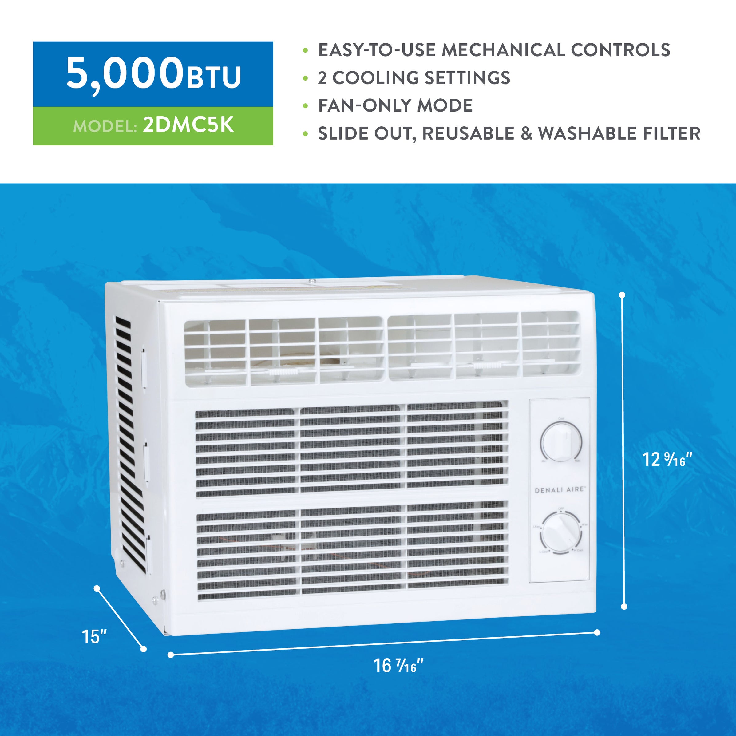 5050 BTU Energy-Efficient Air Conditioner For Optimal Cooling Comfort