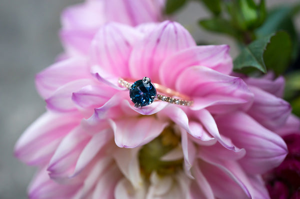 Sapphire Collet Engagement Ring – S. Kind & Co