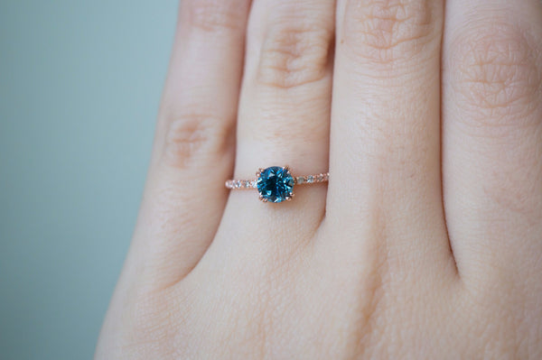 Sky Blue Montana Sapphire Solitaire Engagement Ring – S. Kind & Co