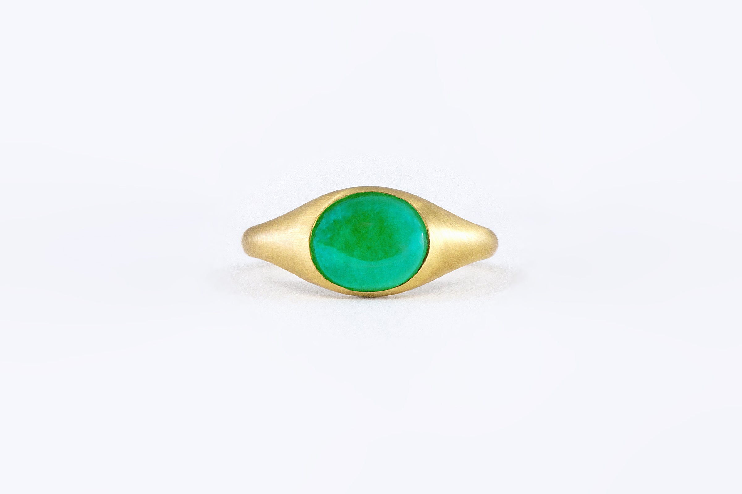 Columbian Emerald Yarilo Signet Ring