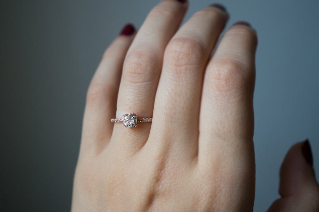 half carat engagement ring