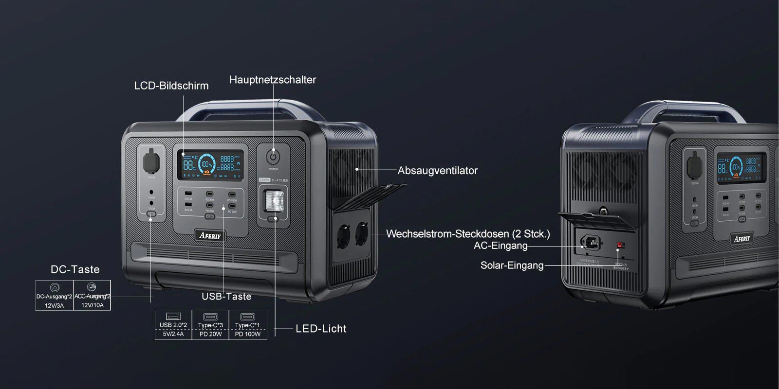 AFERIY XT60 ACC KFZ-Ladekabel für Powerstation AF-P010 – AFERIY DE