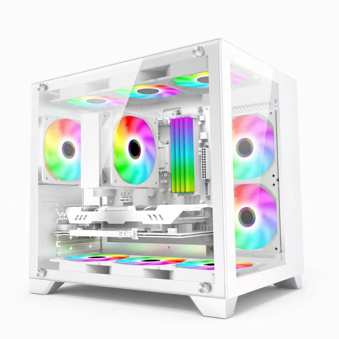 ESGAMING SEAVIEW WHITE With 6 FAN ARGB Computer Case – Baghdad